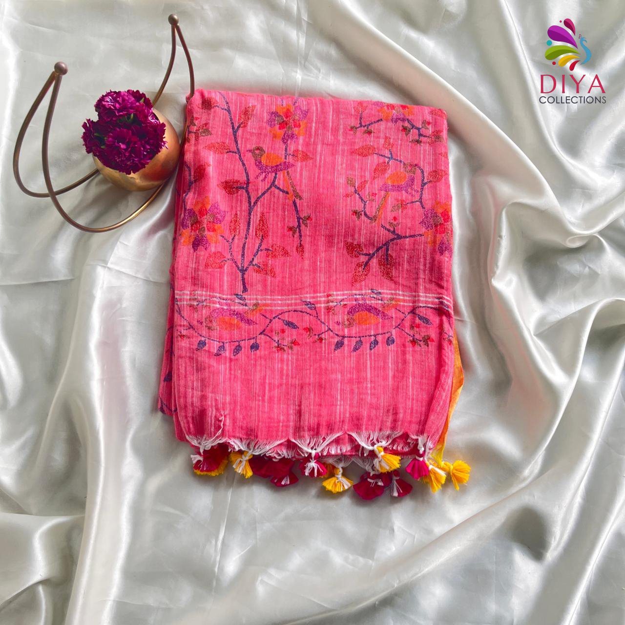 JUTE COTTON SAREE | DCK003