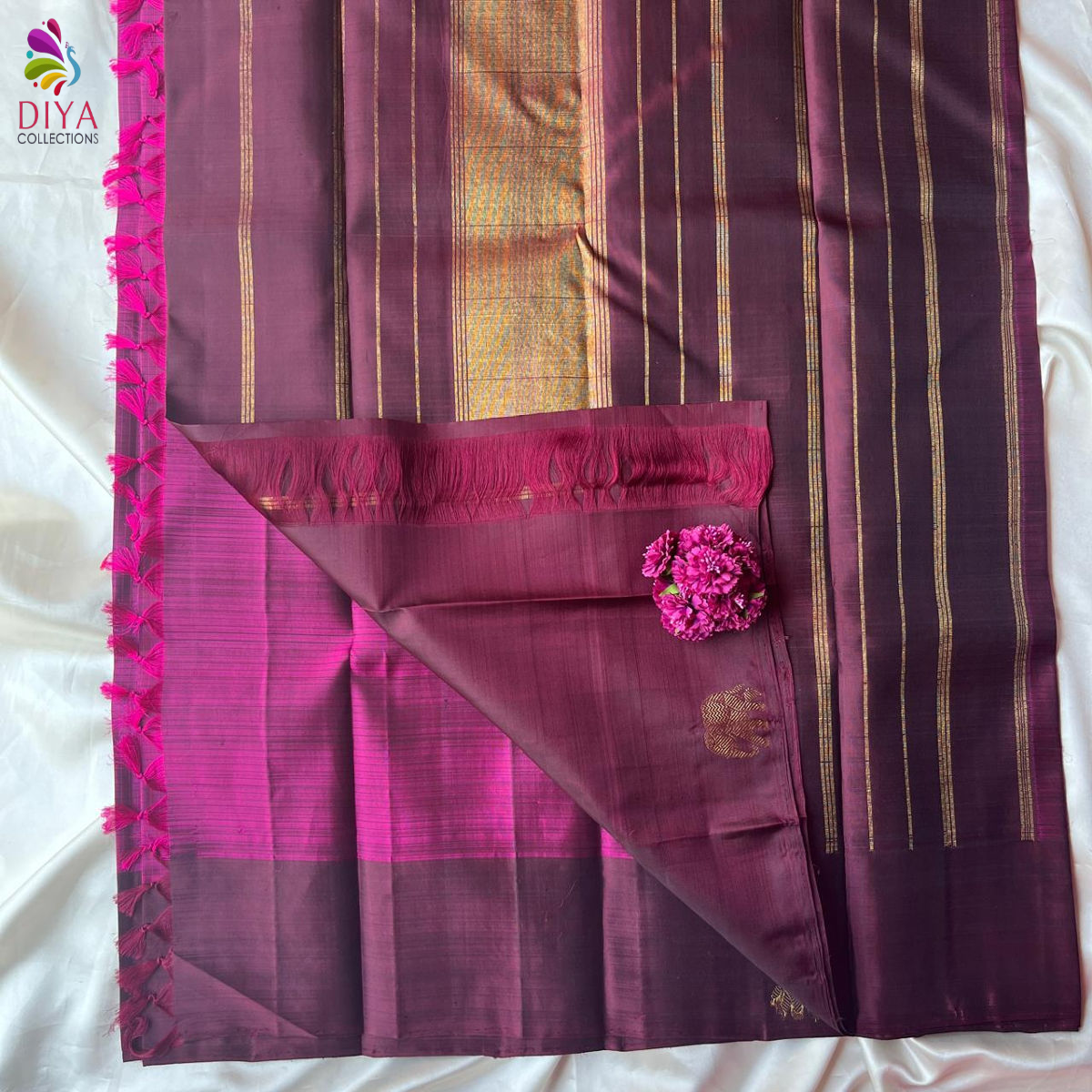 PURE HANDLOOM KANCHIVARAM SAREES |DKS001 - Image 2