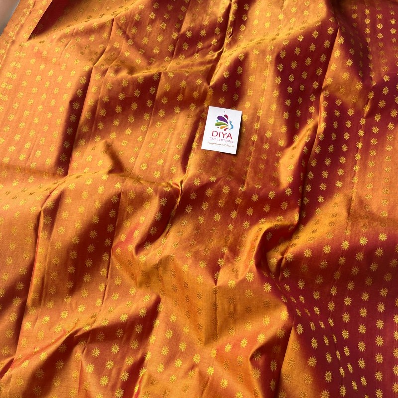 YELLOW PURE PATTU FABRIC |DF005 - Image 2