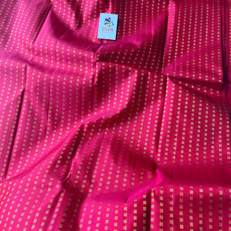RED PURE PATTU FABRIC |DF006 - Image 2